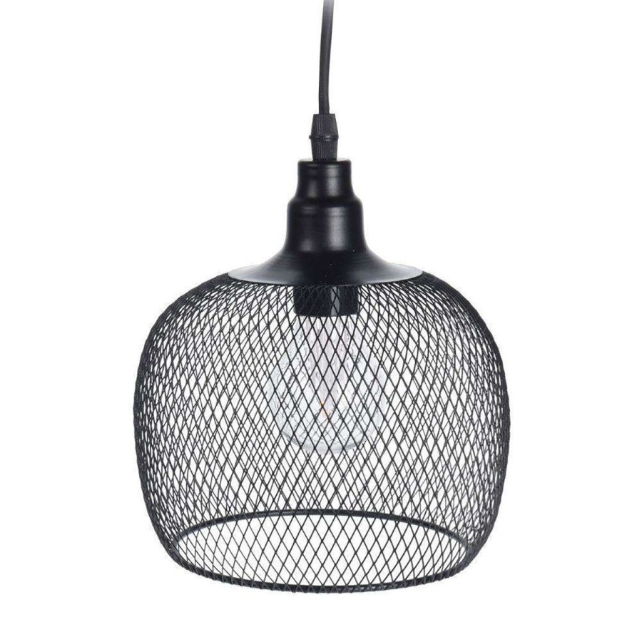 Wholesale KOOPMAN Lampa Atros Wiszaca Czarna 19X18 Cm Czarny