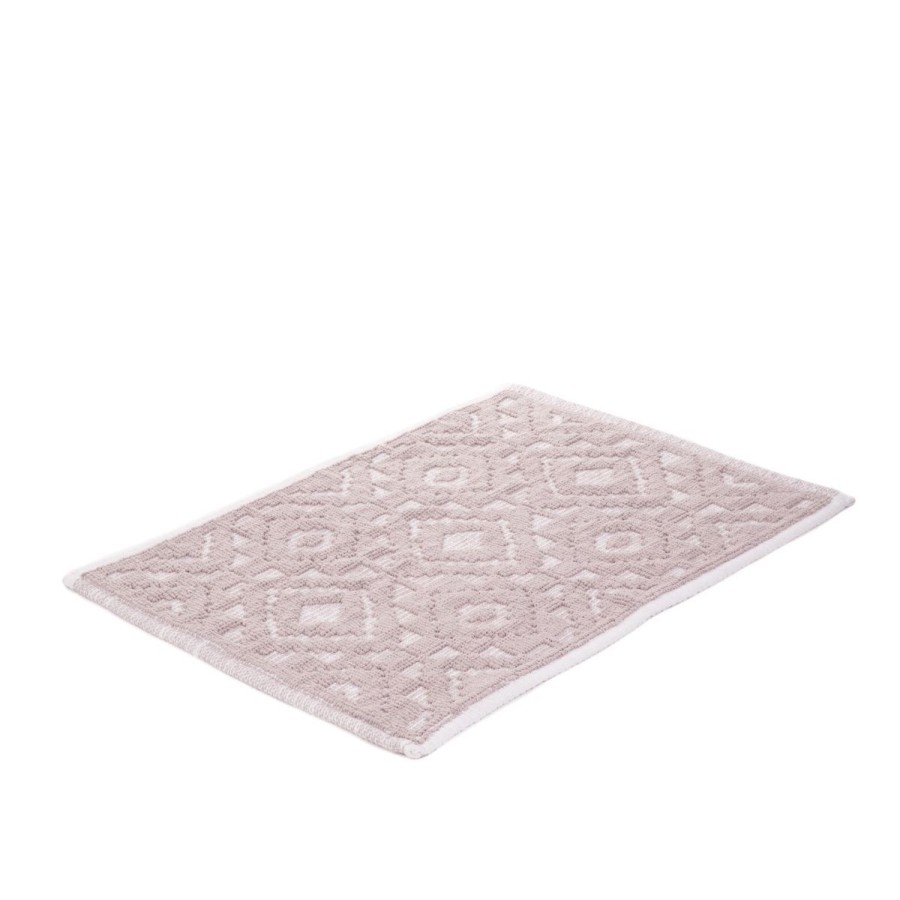 Best HOMLA Dywanik Dean Zakardowy Bezowy W Listki 50X70Cm
