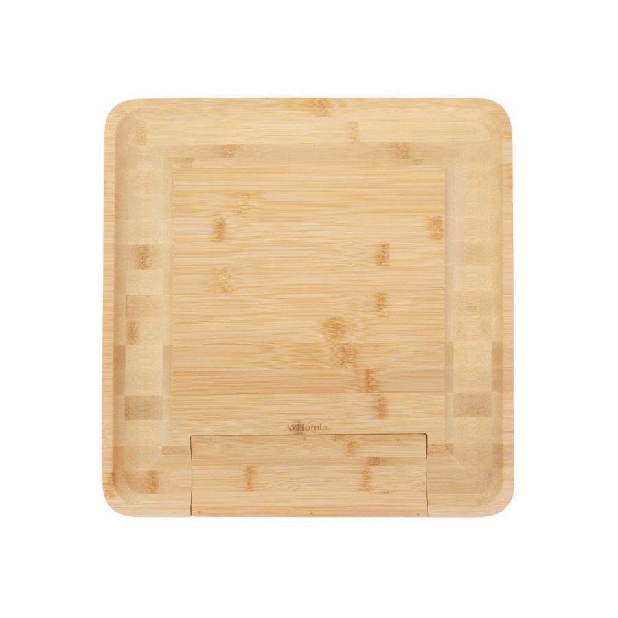 Hot HOMLA Deska Rumi Do Serwowania Z 4 Nozykami 32X32 Cm Naturalny