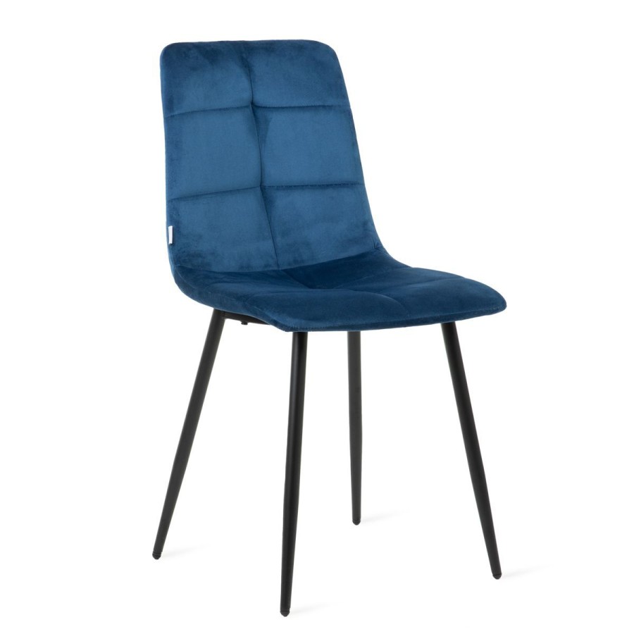 Clearance HOMLA Krzeslo Triss Welurowe Granatowe 44X57X88 Cm Granatowy