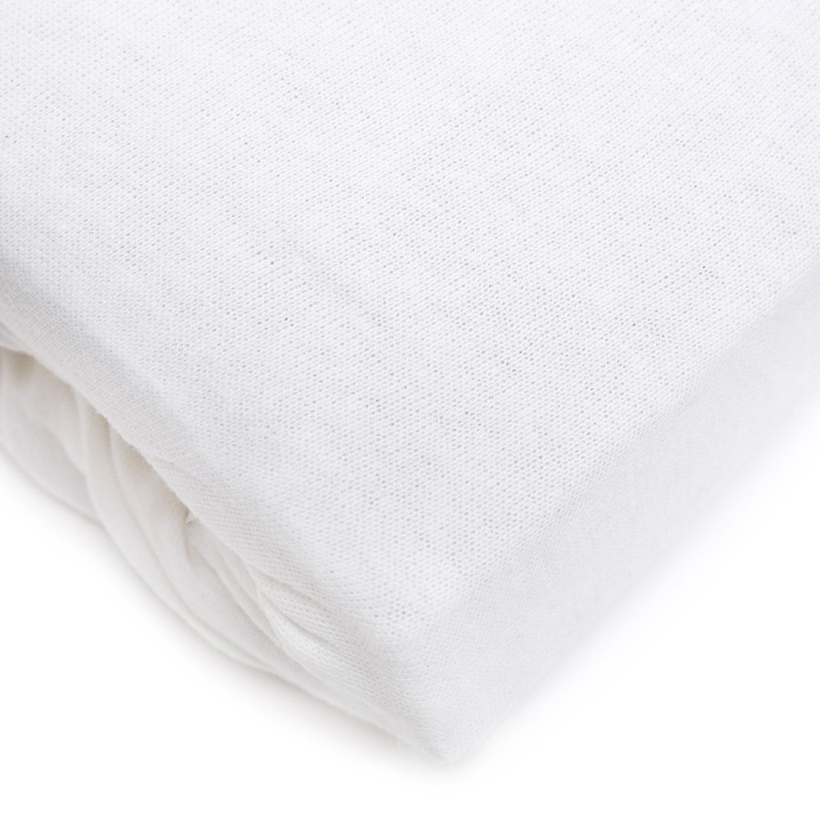 New HOMLA Przescieradlo Claire Jersey Biale 140X200 Cm Bialy