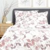 Online HOMLA Posciel Rosa Z Mikrofibry W Rozowe Liscie 160X200 Cm Rozowy